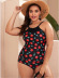 sexy plus size one-piece swimsuit  NSHL9846