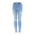 jeans elásticos con agujeros para adelgazar NSSY9872
