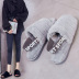 new plush non-slip warmth flat-heeled cotton slippers NSPE9978