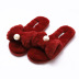 spring and autumn bowknot pearl plus velvet warm cotton slippers NSPE10012