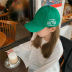 spring and summer green wild letter cap NSCM10093