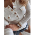 women s solid color long-sleeved sweater top  NSKX10145