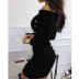 sexy strapless tight-fitting hip dress  NSKX10151