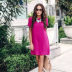 casual solid color loose dress NSKX10158