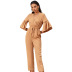 casual high-waist straight-leg strappy jumpsuit  NSDF10213