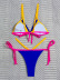 low waist contrast color stitching bikini  NSZO10229