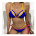 low waist contrast color stitching bikini  NSZO10229