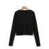 two-color women s knitted cardigan jacket NSAM10418