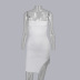 fashion casual sling tassel stitching dress  NSYI10453