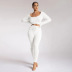 new fashion simple solid color sweater trouser suit  NSYI10473