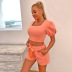 new women s fashion square neck short blouse lace trousers two-piece  NSYI10503