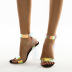 nuevas sandalias transparentes de hebilla de tacón grueso de tacón alto para mujer NSSO10599