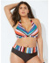 new sexy large size striped split swimsuit NSHL10637