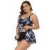 sexy new printed one-piece plus size swimsuit  NSHL10646