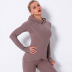 fall/winter zipper quick-drying fitness long sleeves yoga top  NSNS10663