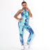 Shaping Tie-Dye Jacquard Fitness Beauty Back One-Piece Suit NSNS10669