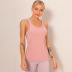 stretch nylon slim long beautiful back yoga vest  NSNS10675