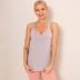 Stretch Mesh Two In One Long Beautiful-Back Yoga Vest NSNS10676