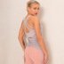 Stretch Mesh Two In One Long Beautiful-Back Yoga Vest NSNS10676
