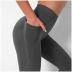 High waist stitching breathable side pocket yoga pants  NSNS10683