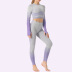 seamless striped knitted hip-lifting elastic fitness suit  NSNS10716