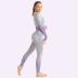seamless striped knitted hip-lifting elastic fitness suit  NSNS10716