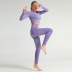Seamless Jacquard Knitted Hip-Lifting Elastic Fitness Suit NSNS10718