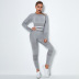 seamless knitted quick-drying long-sleeved fitness suit NSNS10722