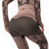 camouflage hollow seamless long-sleeved hip-lifting tights yoga suit  NSNS10727