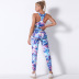 printing shockproof gather yoga suit  NSNS10729