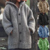 autumn winter hooded solid color loose mid-length sweater  NSLK10747