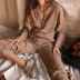 casual loose knit solid color long-sleeved sweater suit NSLK10751