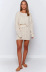 sexy short skirt long sleeve top solid color loose sweater suit  NSLK10756