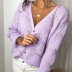 new sexy V-neck hollow knit sweater NSLK10760
