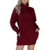new casual solid color knitted dress  NSLK10768
