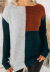 color stitching knit sweater NSLK10779