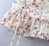 fashion ruffled floral sling dress  NSAM10782