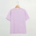 loose purple pink love cartoon bear print short-sleeved T-shirt  NSAM10800