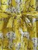 yellow animal print shirt dress  NSAM10853