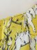 yellow animal print shirt dress  NSAM10853