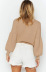 new loose solid color long-sleeved sweater NSLK10886
