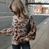 autumn leopard print jacquard sweater  NSLK10906