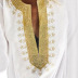  embroidered deep v-neck solid color shirt  NSSI10954