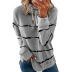 striped tie-dye high-neck hooded long-sleeved pullover NSSI10965