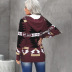 knitted new retro pattern button long-sleeved plus cashmere women s jacket NSSI10981