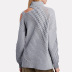 jacquard solid color high neck cold shoulder sweater  NSSI10990
