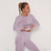 seamless high-stretch folds quick-drying long-sleeved fitness top NSNS11001