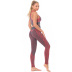 Seamless Knitted Leopard-Print Bra Moisture Wicking Yoga Pants Suit NSNS11022