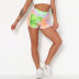 nuevas medias que imprimen pantalones cortos de yoga elásticos de secado rápido NSNS11034