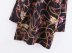 retro ethnic style print lapel pullover loose long sleeve dress NSAM6346
